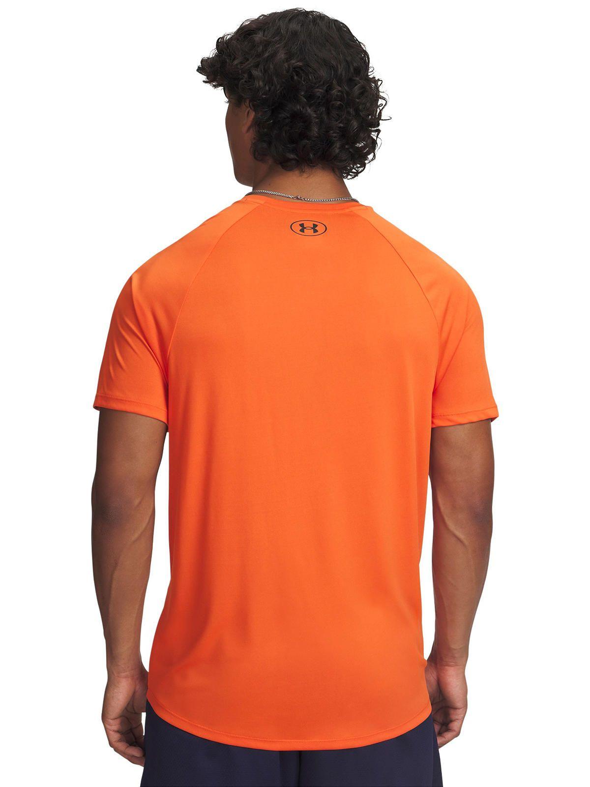 Polera Manga Corta Training para hombre Tech 20 naranjo -1