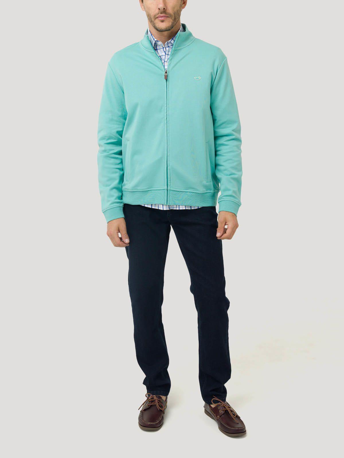 Polerón Algodón Pima Hombre Rimini Verde-7