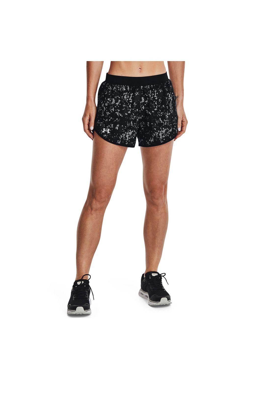 Short Mujer Fly By 2.0 Printed Negro-2