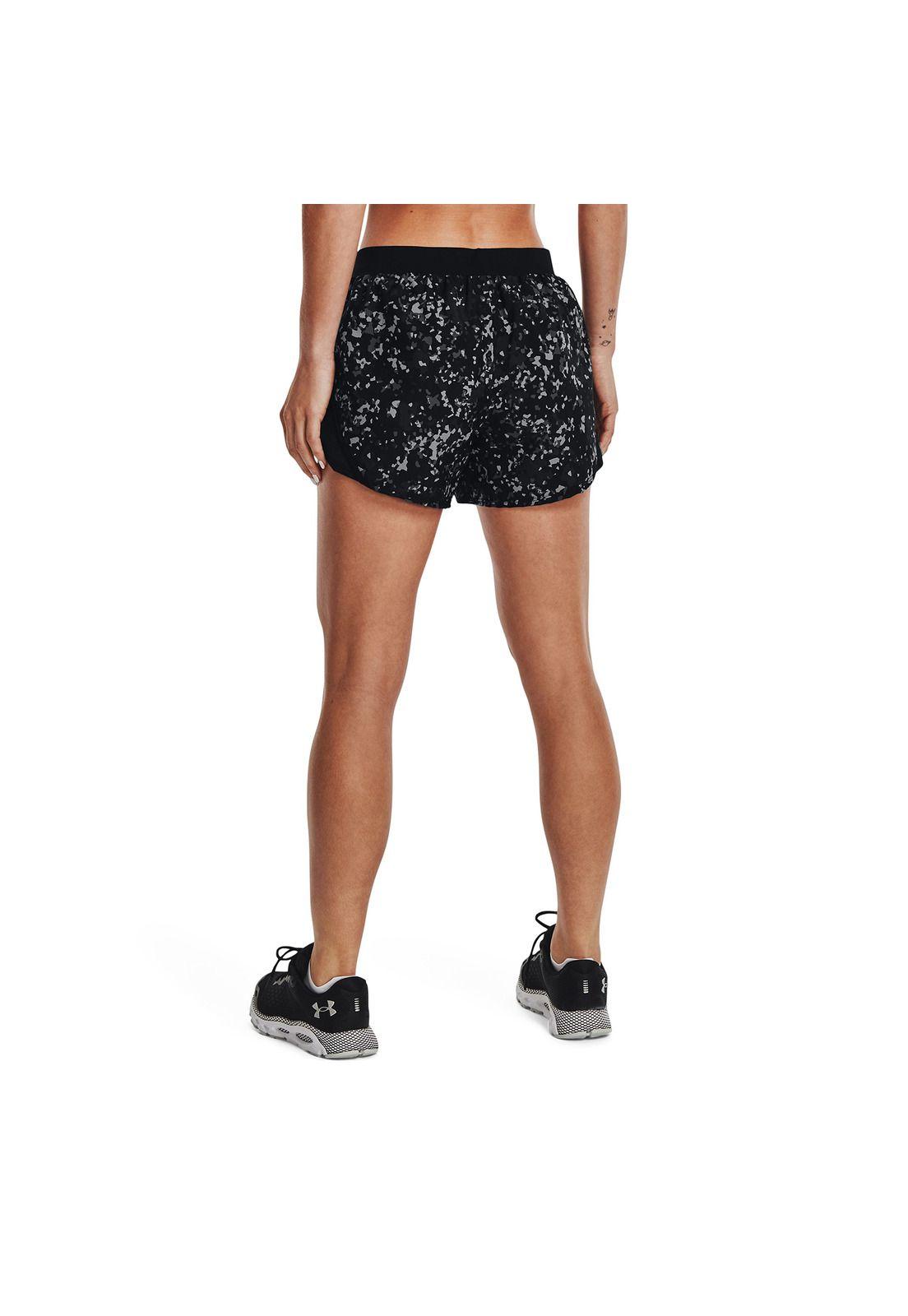 Short Mujer Fly By 2.0 Printed Negro-3