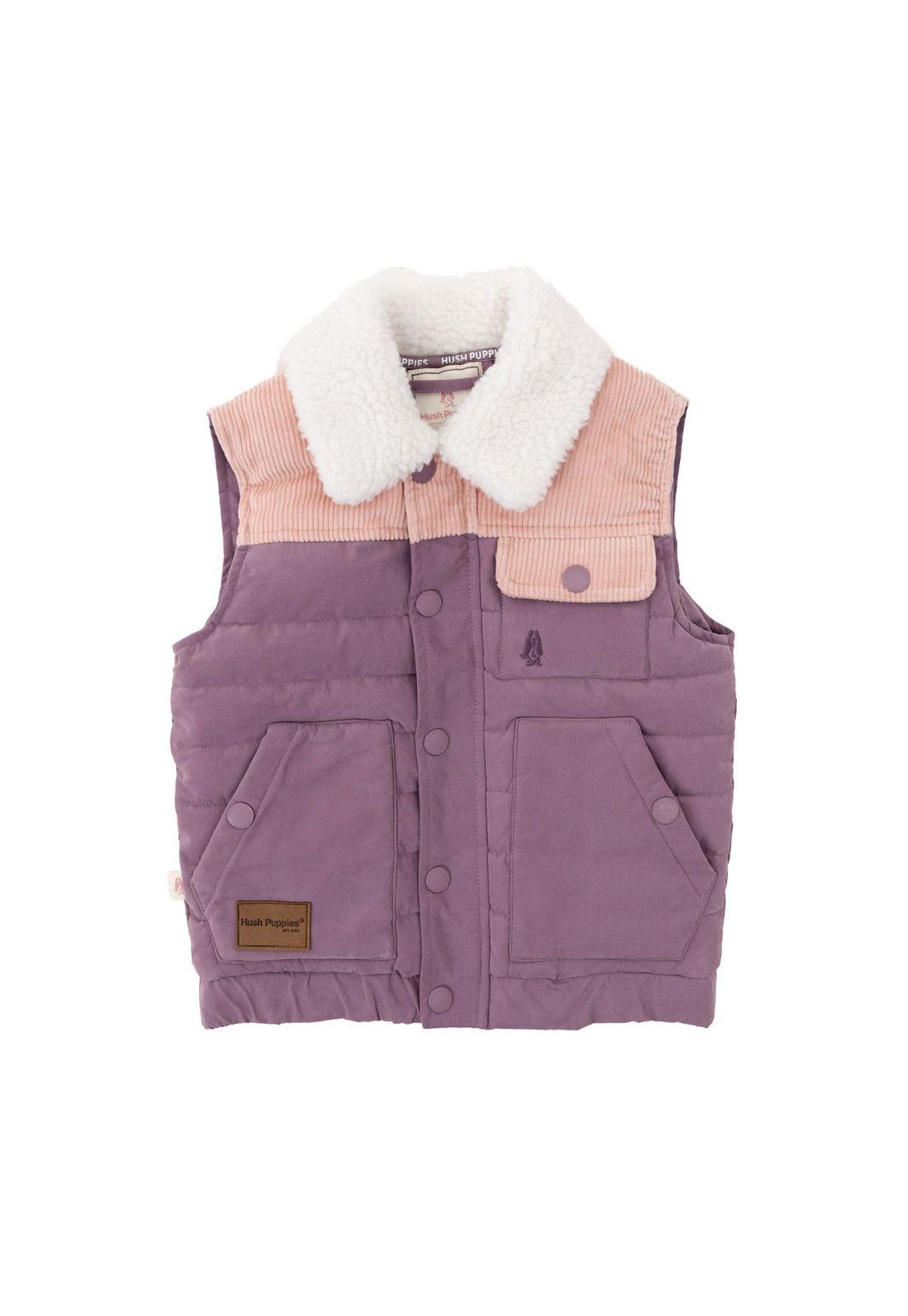 Parka Sin Mangas Montana Niña Rosado-0