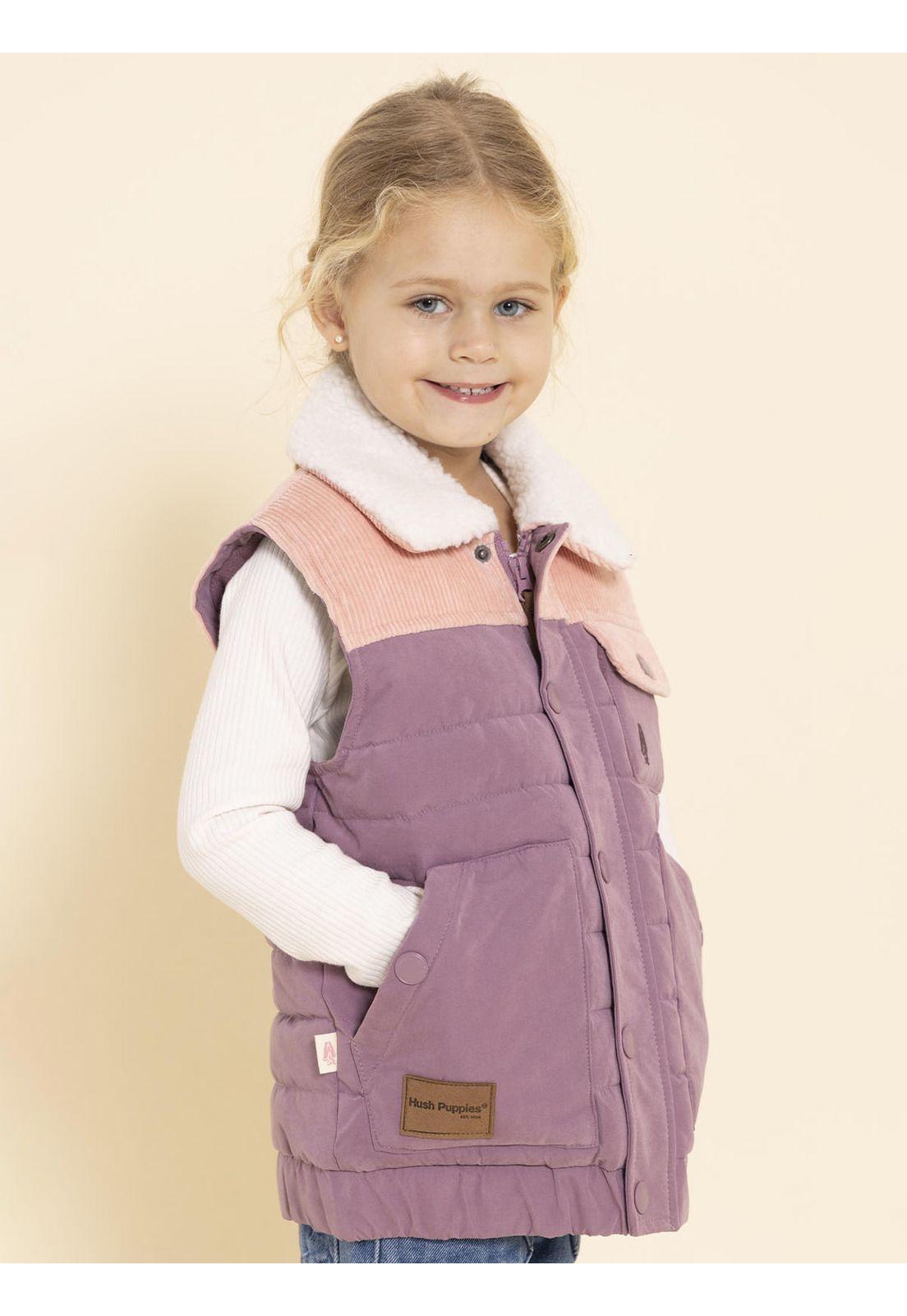 Parka Sin Mangas Montana Niña Rosado-1