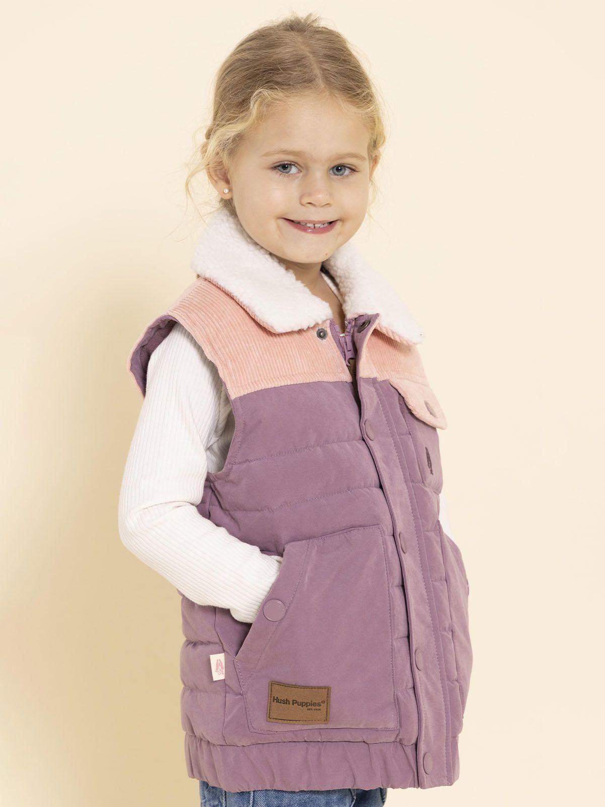 Parka Sin Mangas Montana Niña Rosado-1