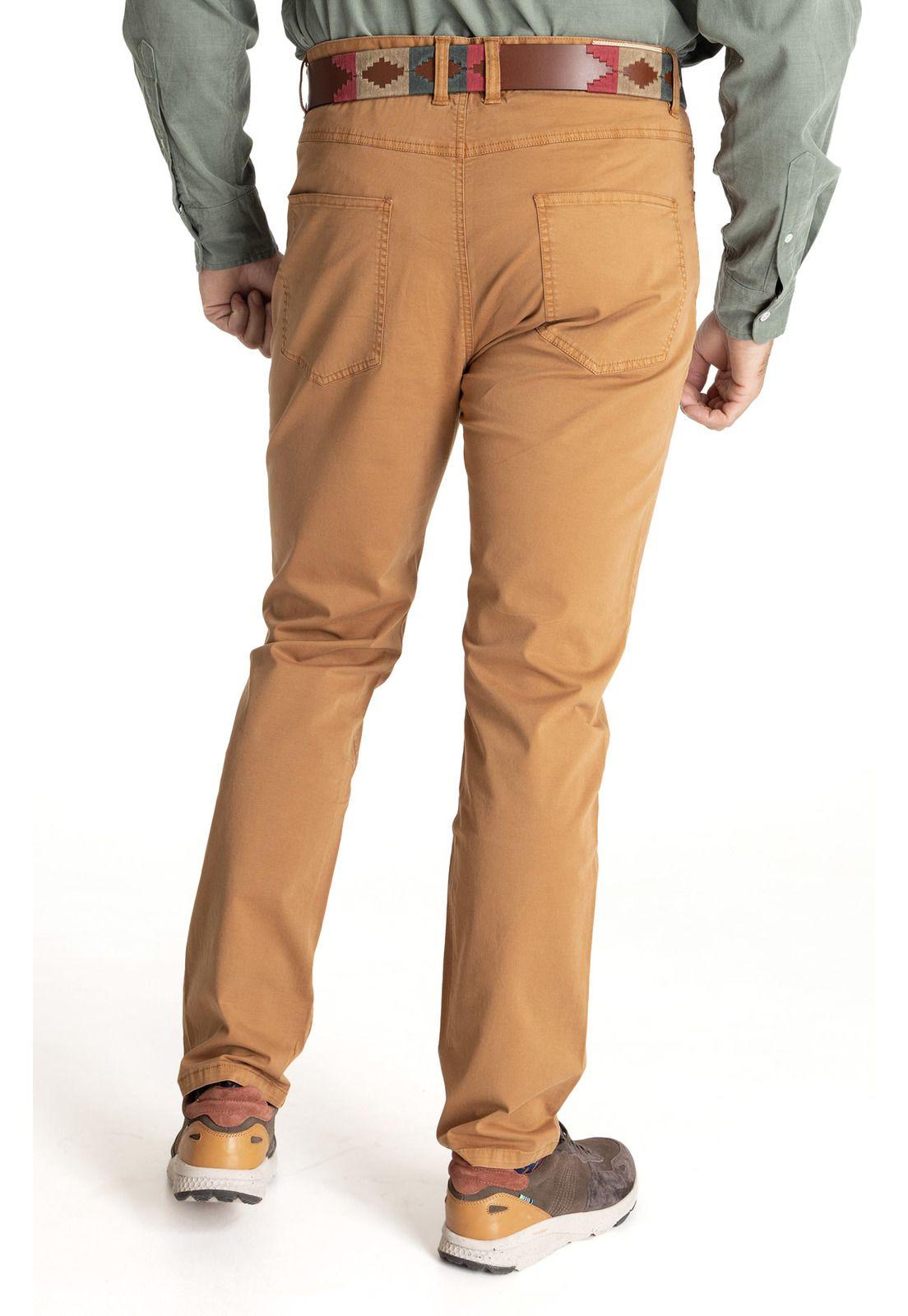 Pantalón Hombre Five Café-5