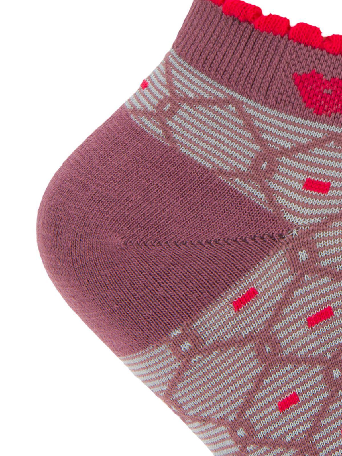 Calcetin Bambú Mujer Ped St Diam Morado-2