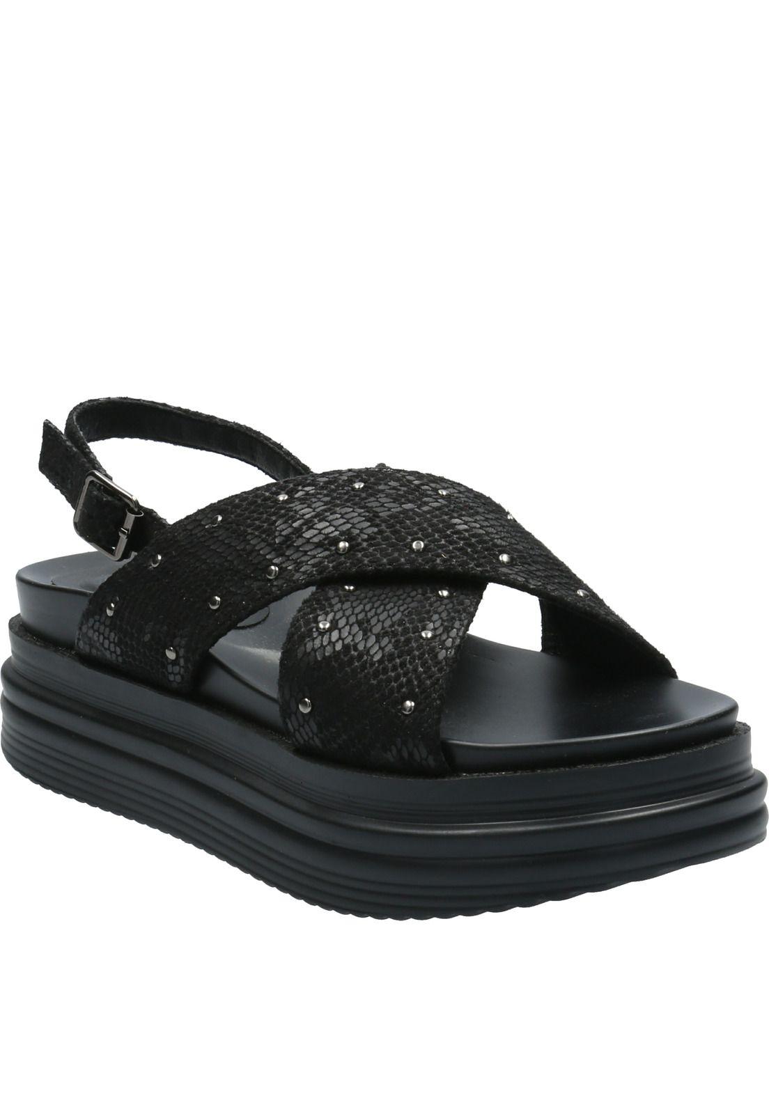 Sandalia Mujer Peaceful Negro-0