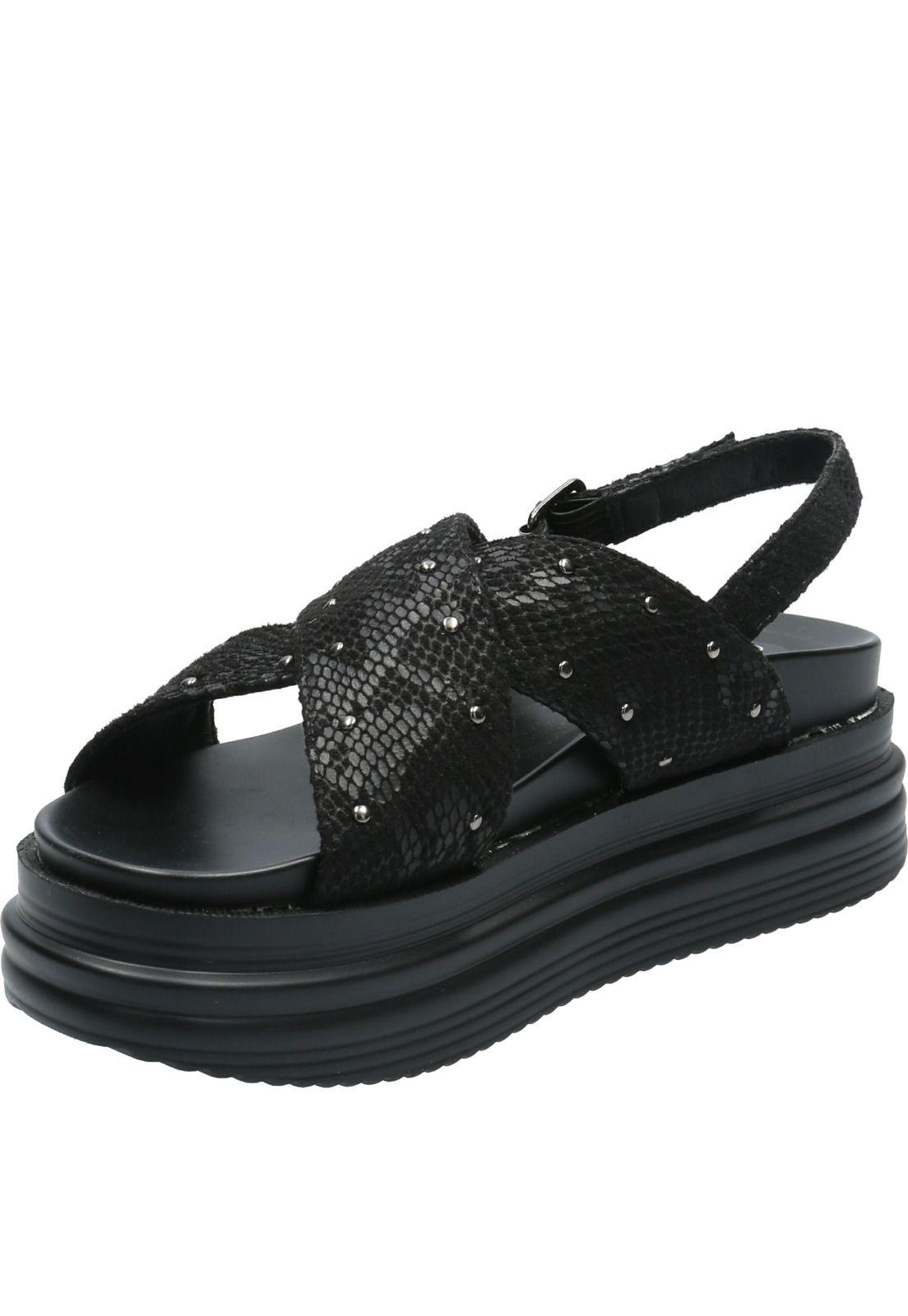 Sandalia Mujer Peaceful Negro-5