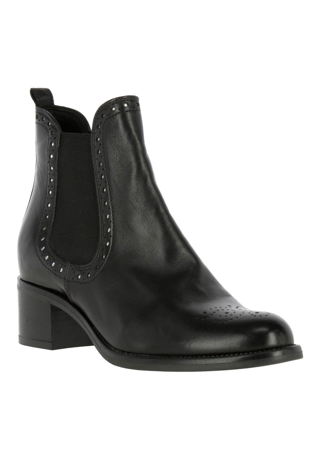 Slip On Cuero Mujer Geide Negro-0