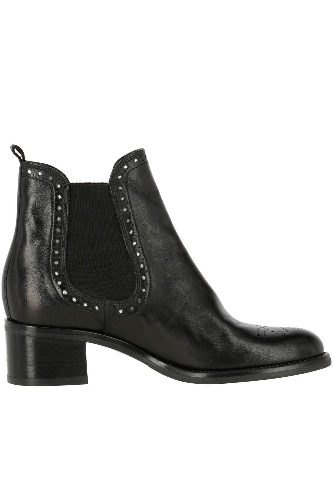Slip On Cuero Mujer Geide Negro-3
