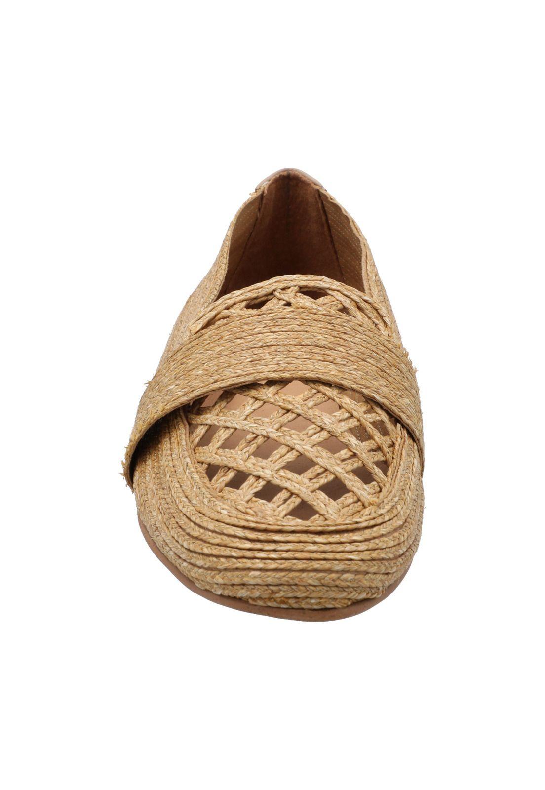 Mocasín Rafia Mujer Lusepa Beige-3