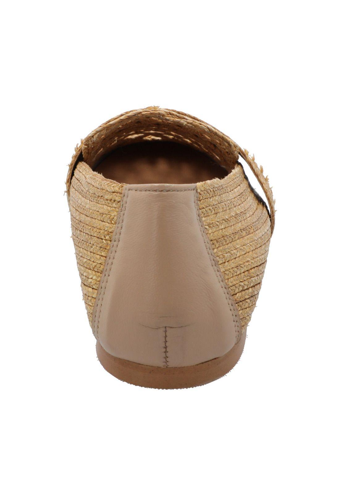 Mocasín Rafia Mujer Lusepa Beige-6