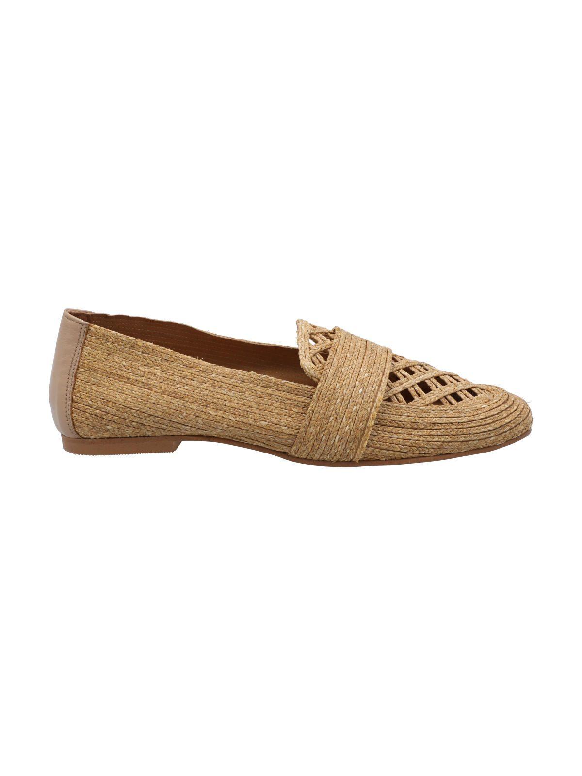 Mocasín Rafia Mujer Lusepa Beige-0