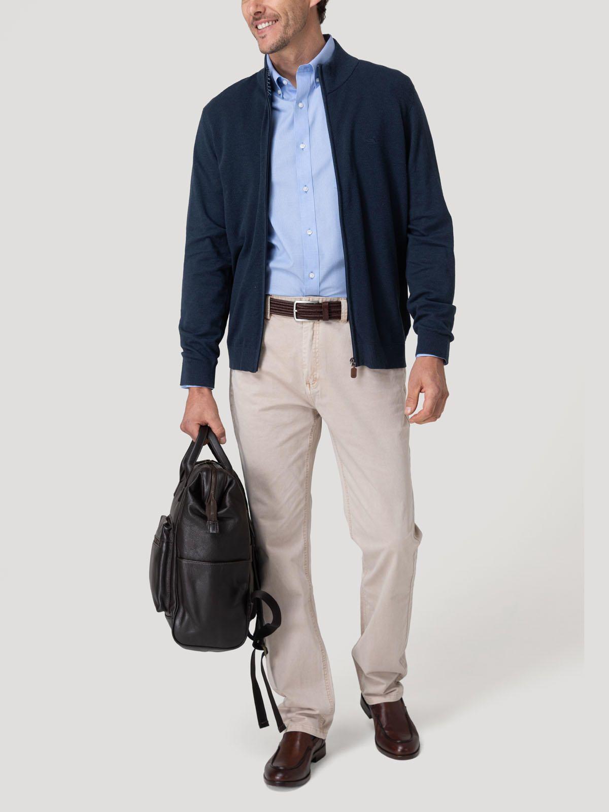 Sweater Algodón Orgánico Hombre Bilbaofull Azu-7