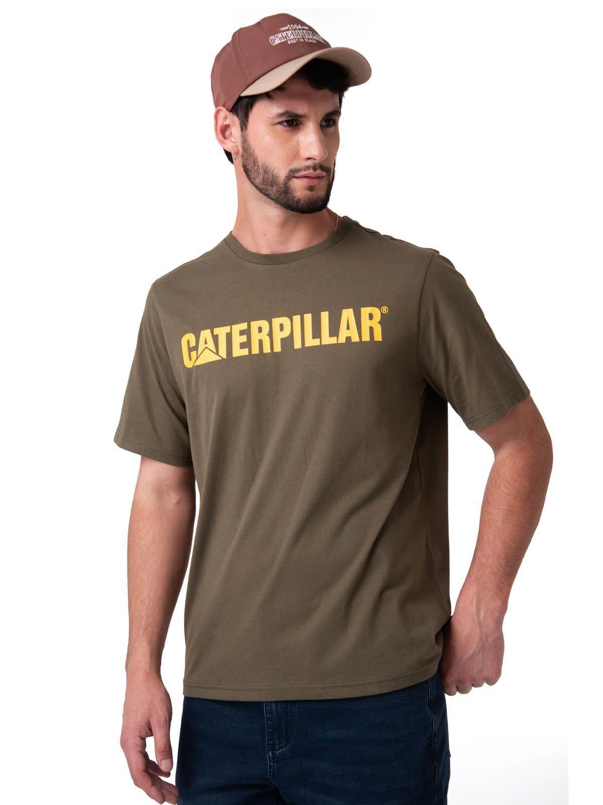 Polera Manga Corta Hombre Logo Verde-0