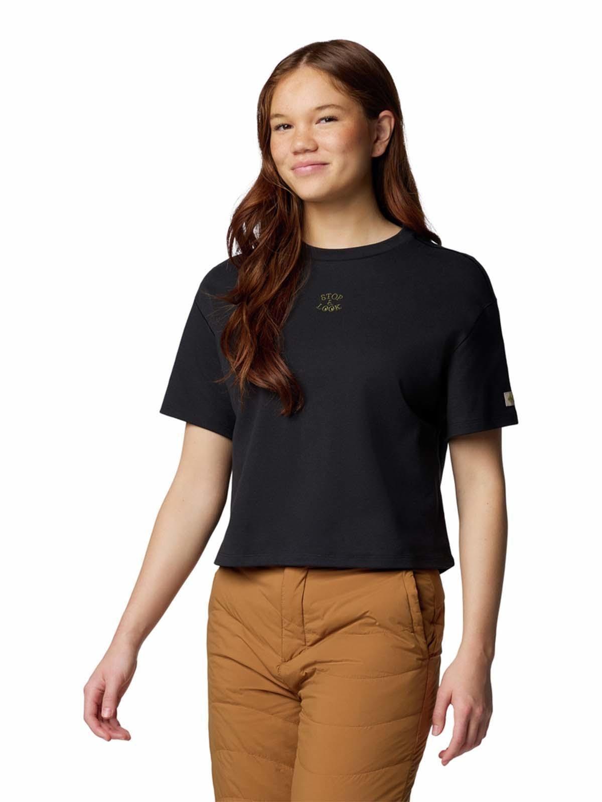 Polera Manga Corta Mujer Wallowa Negro-1