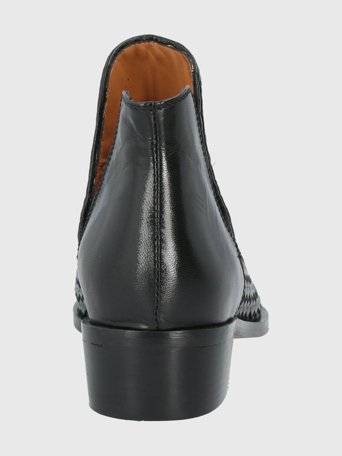 Botín Cuero Negro Mujer Vitoria -5