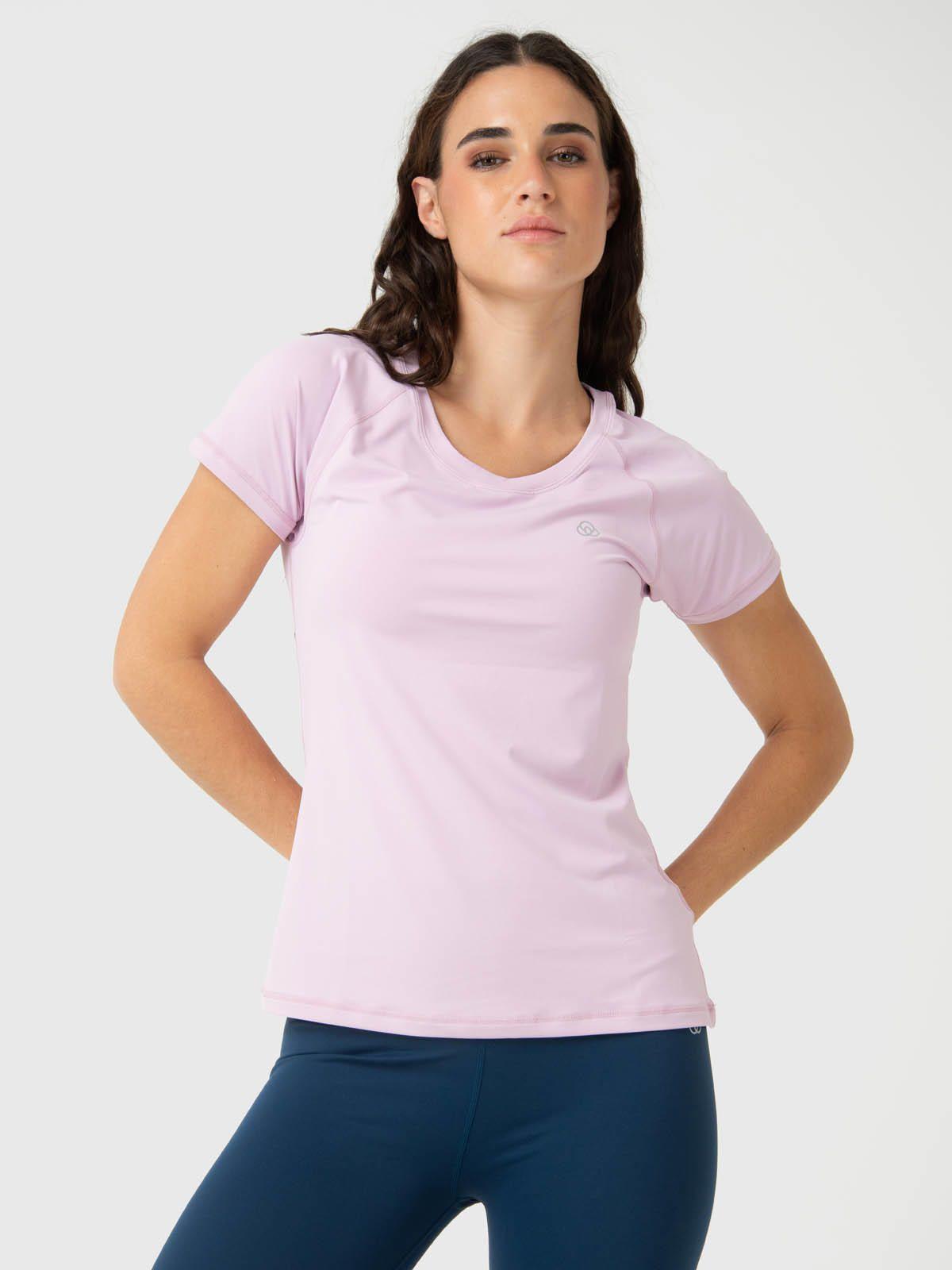 Polera Mujer Round Neck Aloe Rosada -0