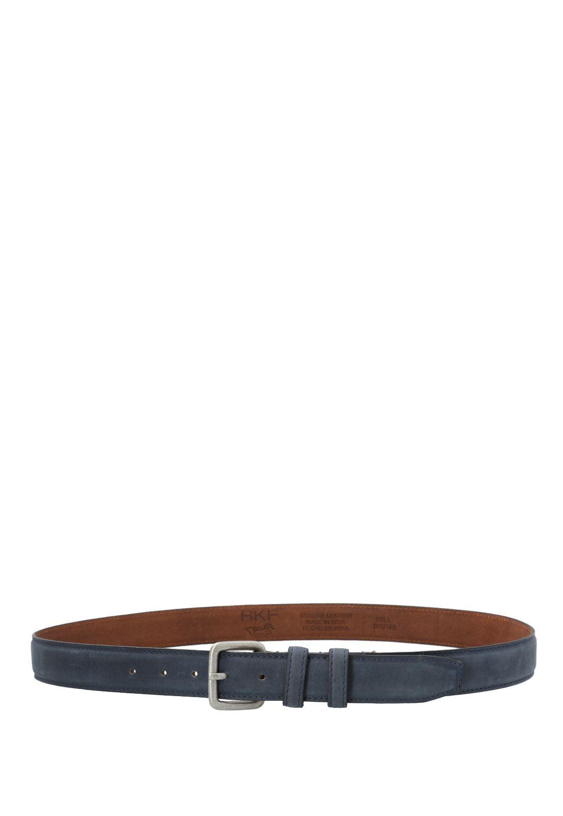 Cinturon Cuero Azul Rf Saliz Hombre-1