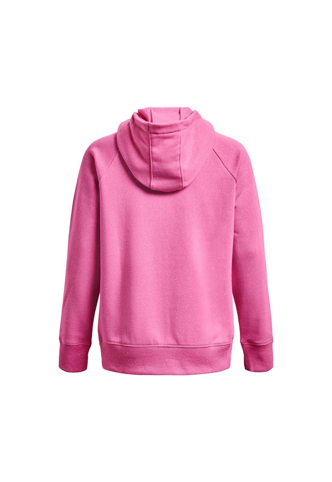 Polerón UA Rival Fleece Logo mujer Morado-1