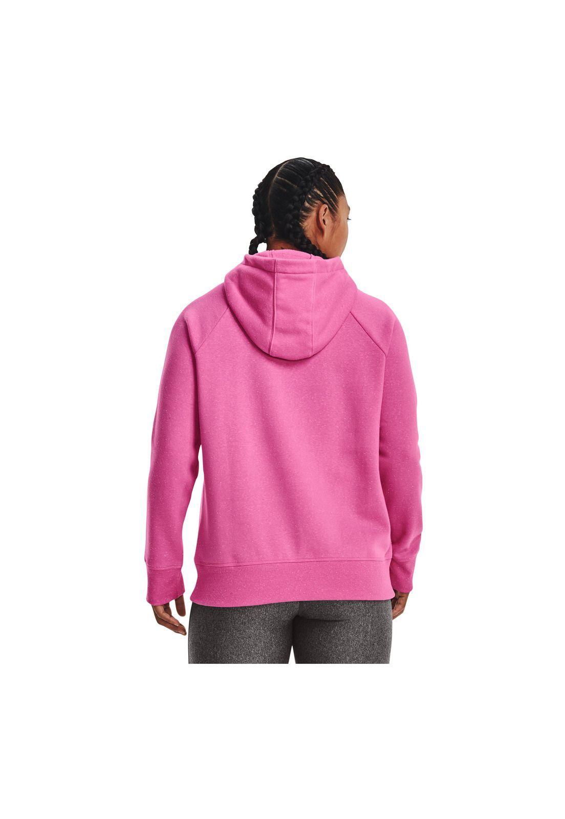 Polerón UA Rival Fleece Logo mujer Morado-4