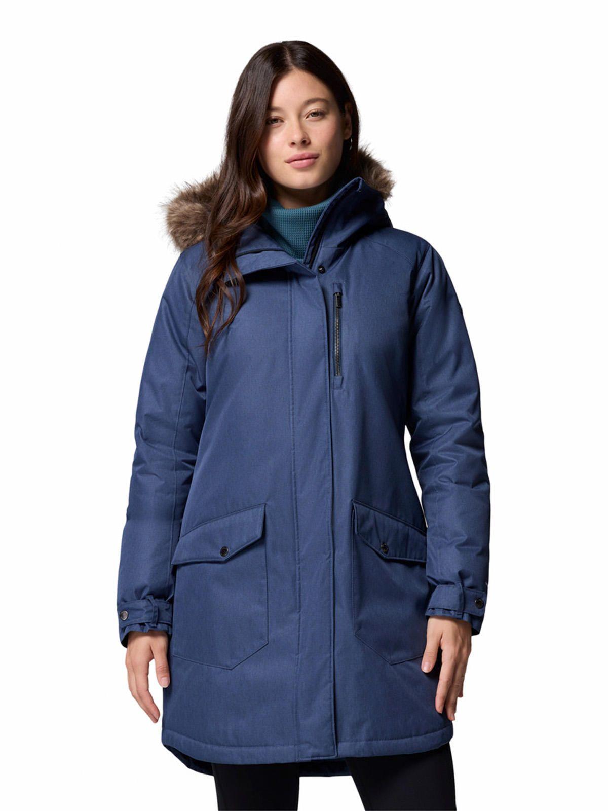 Parka Water Rep Mujer Suttle Mountain Azul-0