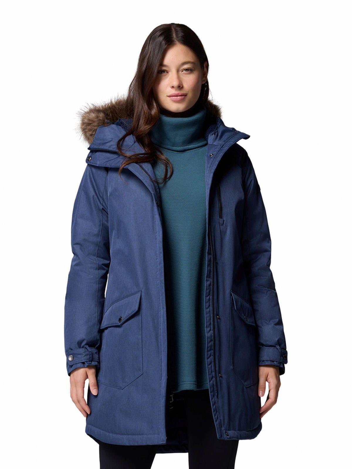 Parka Water Rep Mujer Suttle Mountain Azul-3