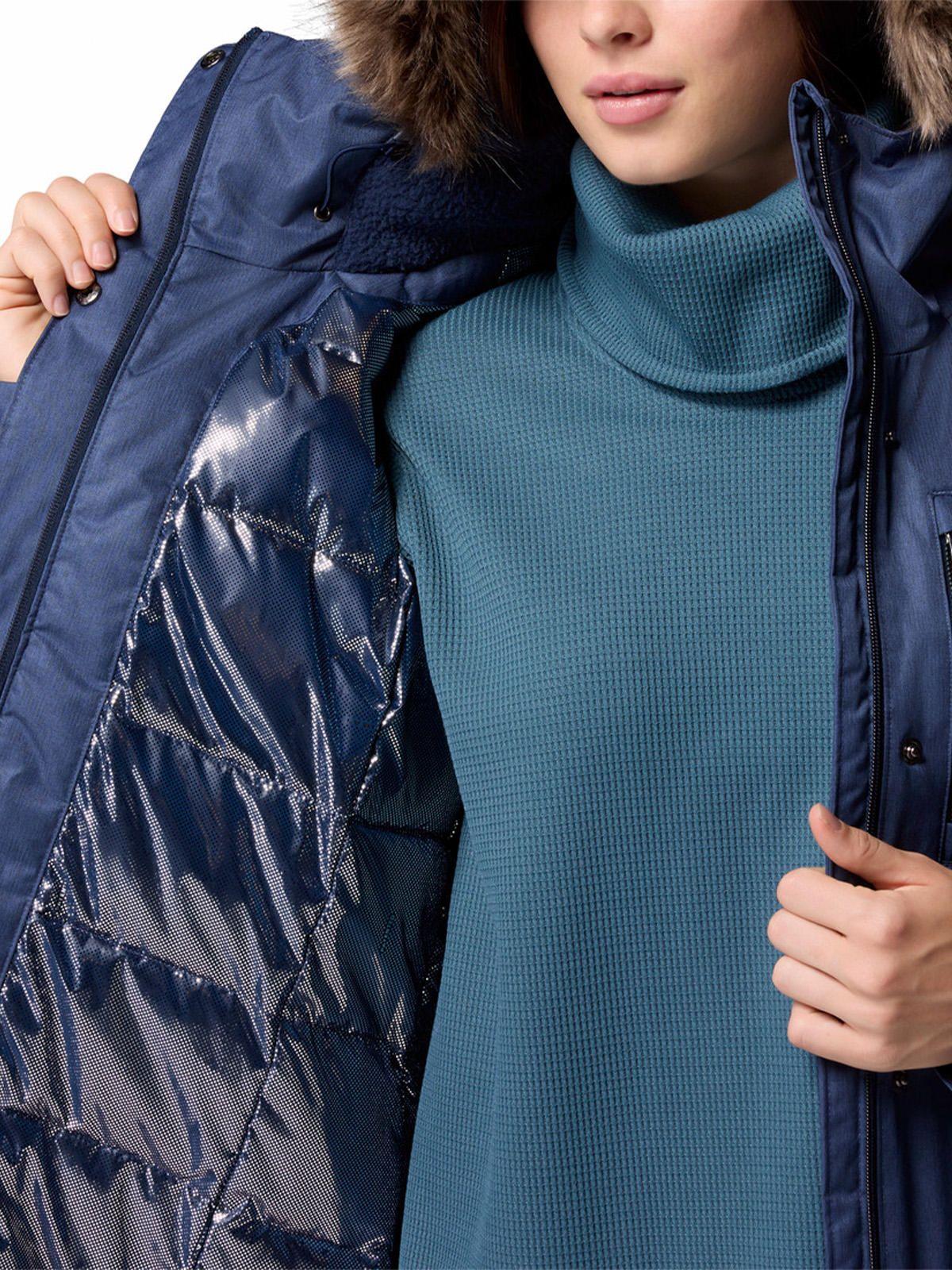 Parka Water Rep Mujer Suttle Mountain Azul-4