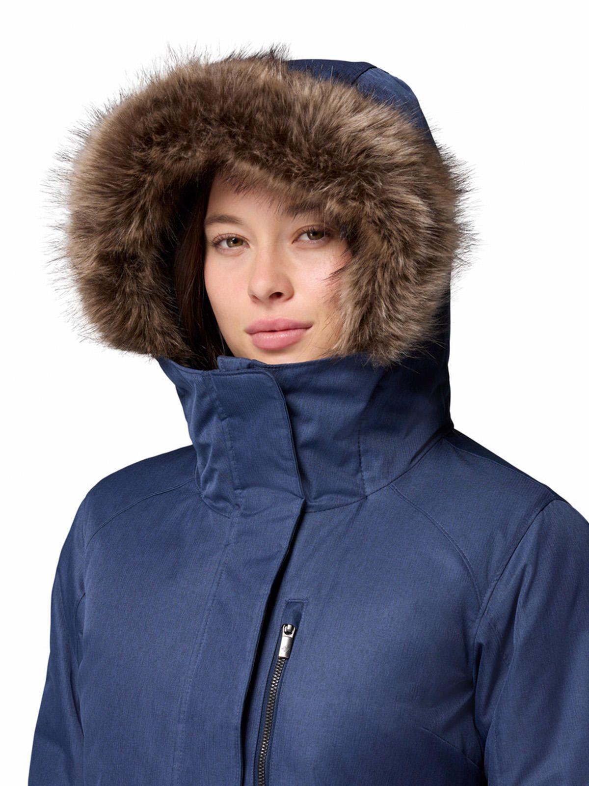 Parka Water Rep Mujer Suttle Mountain Azul-5