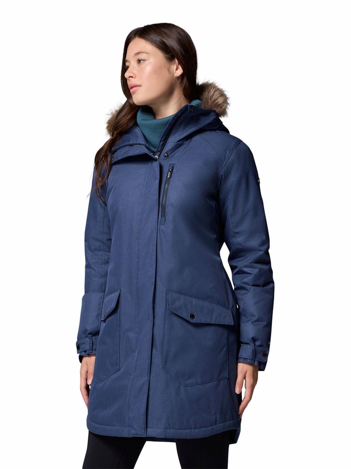 Parka Water Rep Mujer Suttle Mountain Azul-1