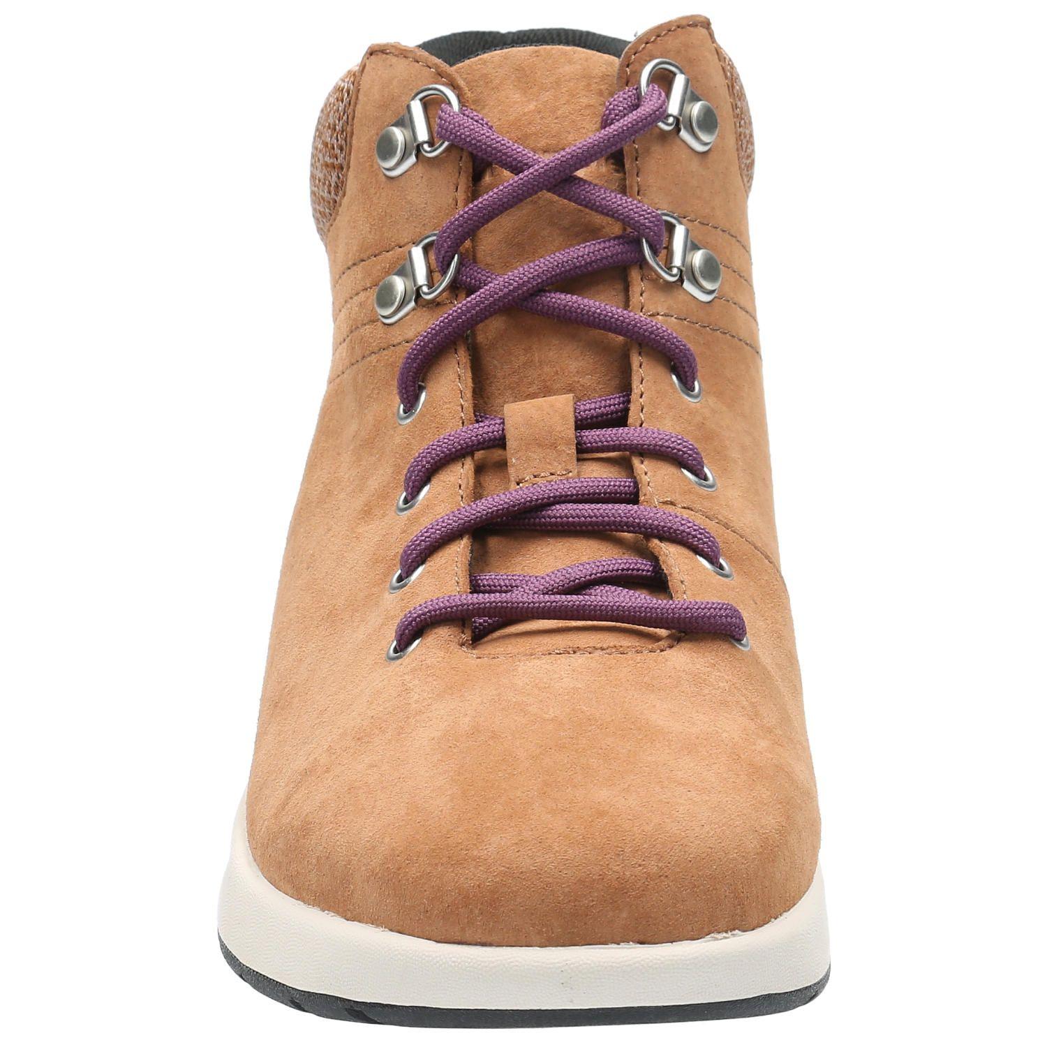 Botin Cuero Mujer Spinal Lace Boot Café-3