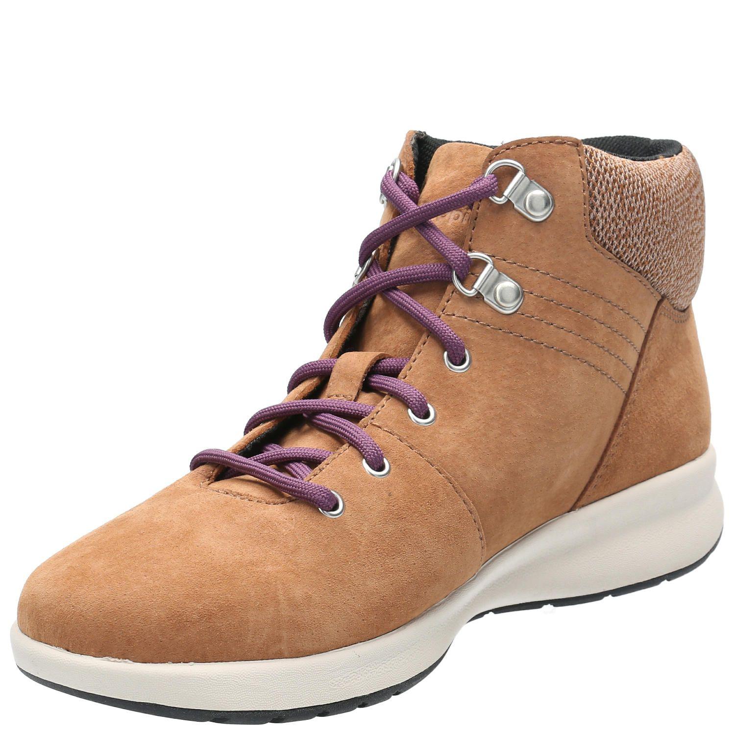 Botin Cuero Mujer Spinal Lace Boot Café-4