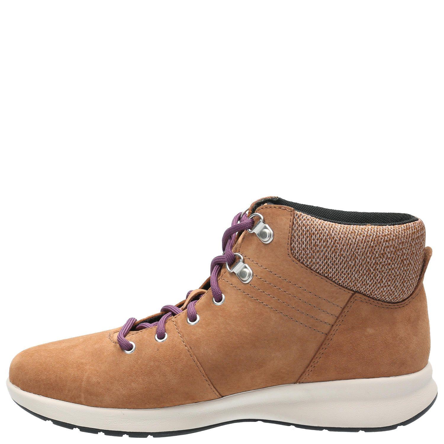 Botin Cuero Mujer Spinal Lace Boot Café-5