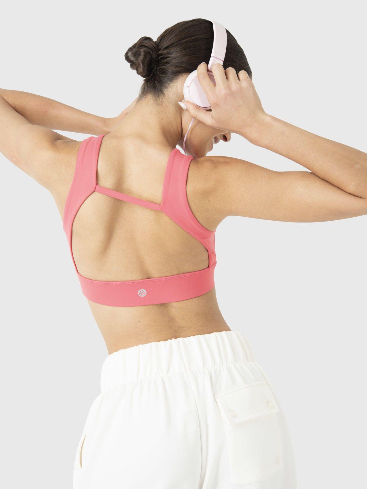 Peto Deportivo Mujer Open Bra Fucsia-1