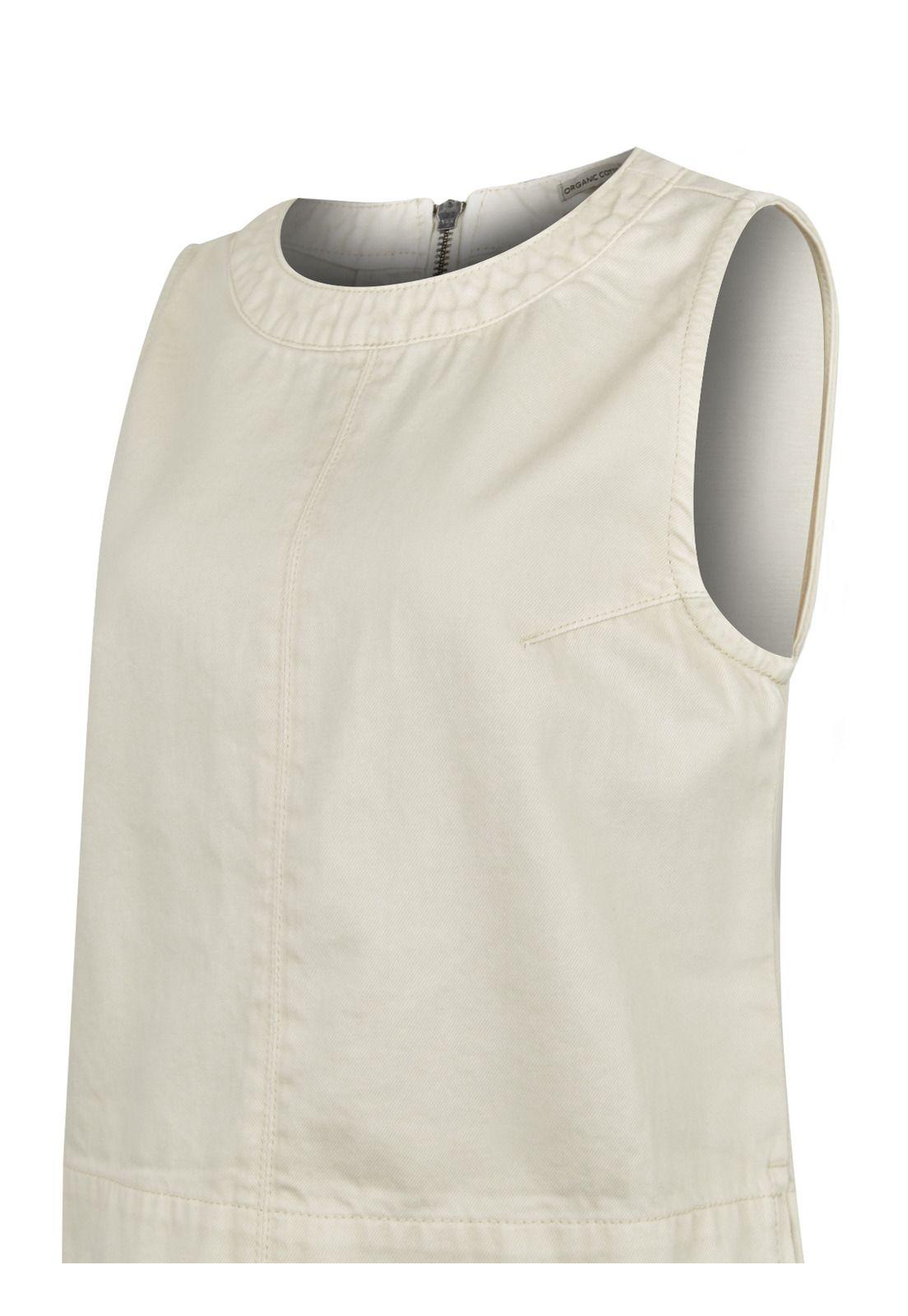 Blusa Algodón Orgánico Crema Lee Mujer -3