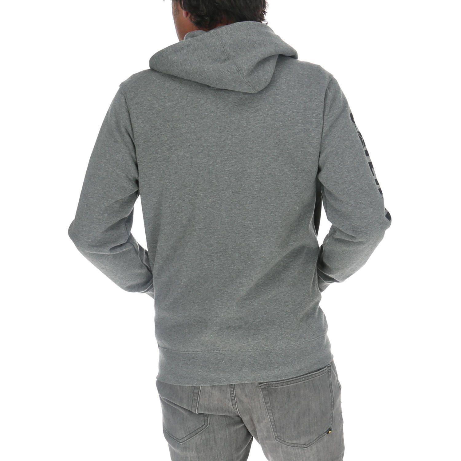 Polerón Hombre Foundation Fz Dm Hooded Gris-2