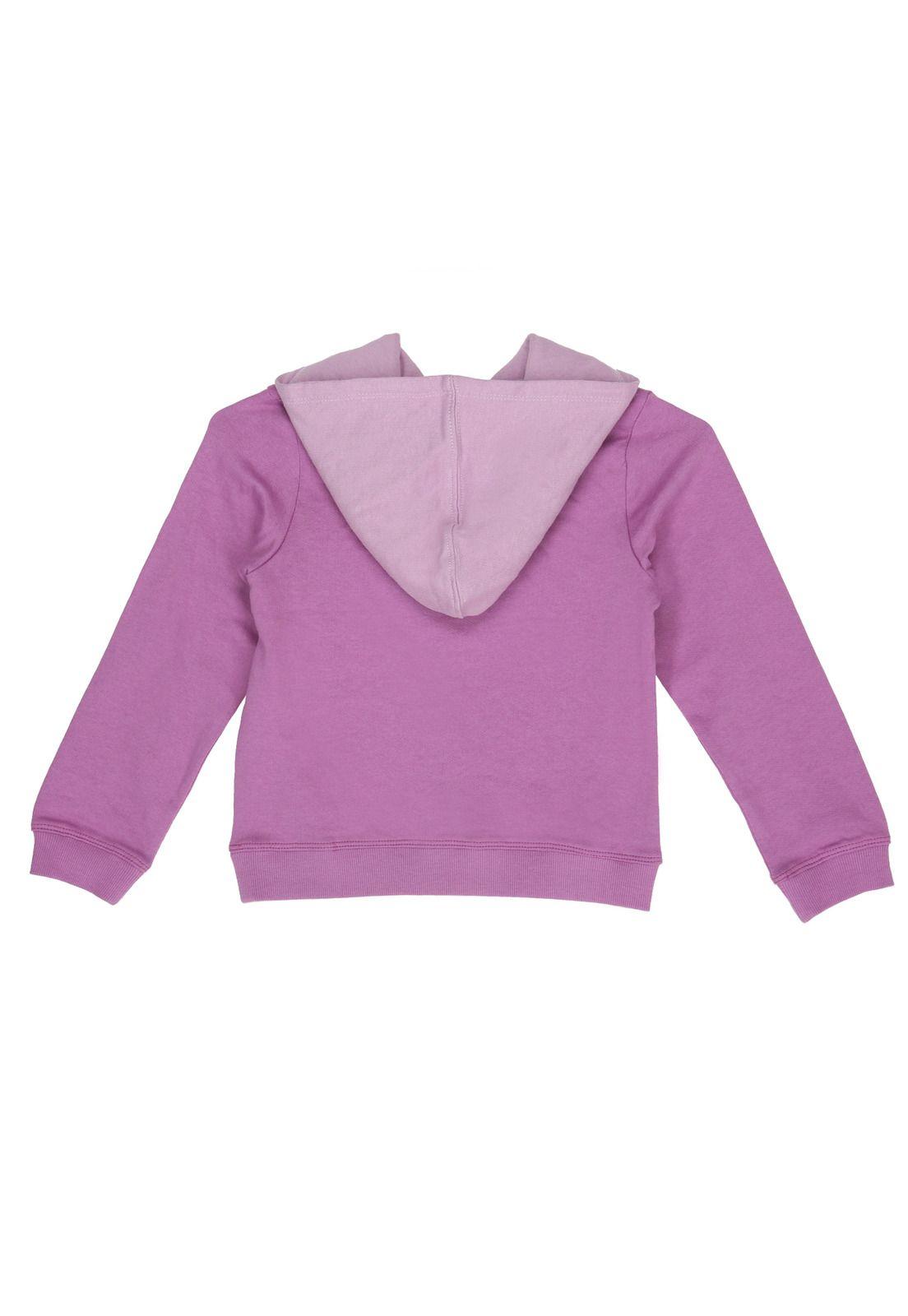 Polerón con Capucha Niña Frenchy Morado-1