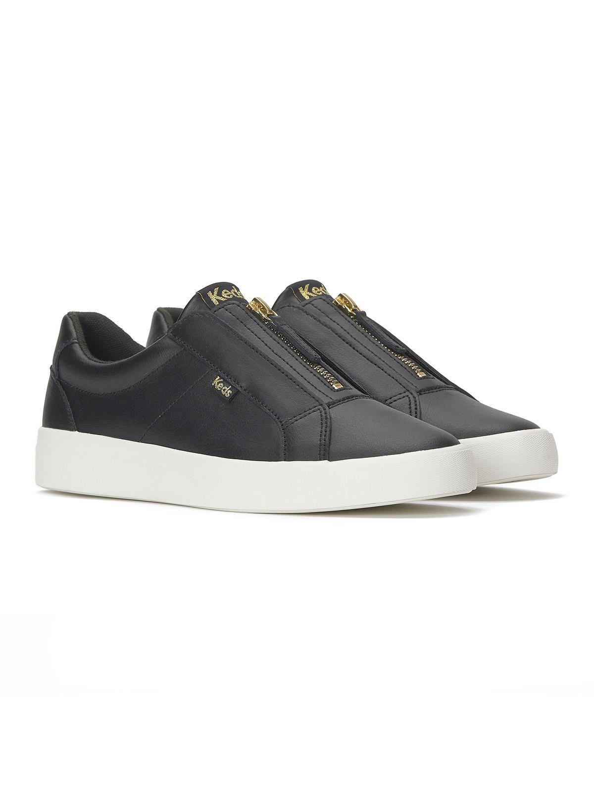 Zapatilla Cuero Mujer Pursuit Zip Lthr Negro-3
