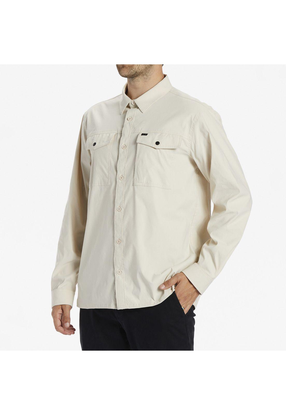 Camisa M/L Hombre Surftrek Tech M W Blanco-1