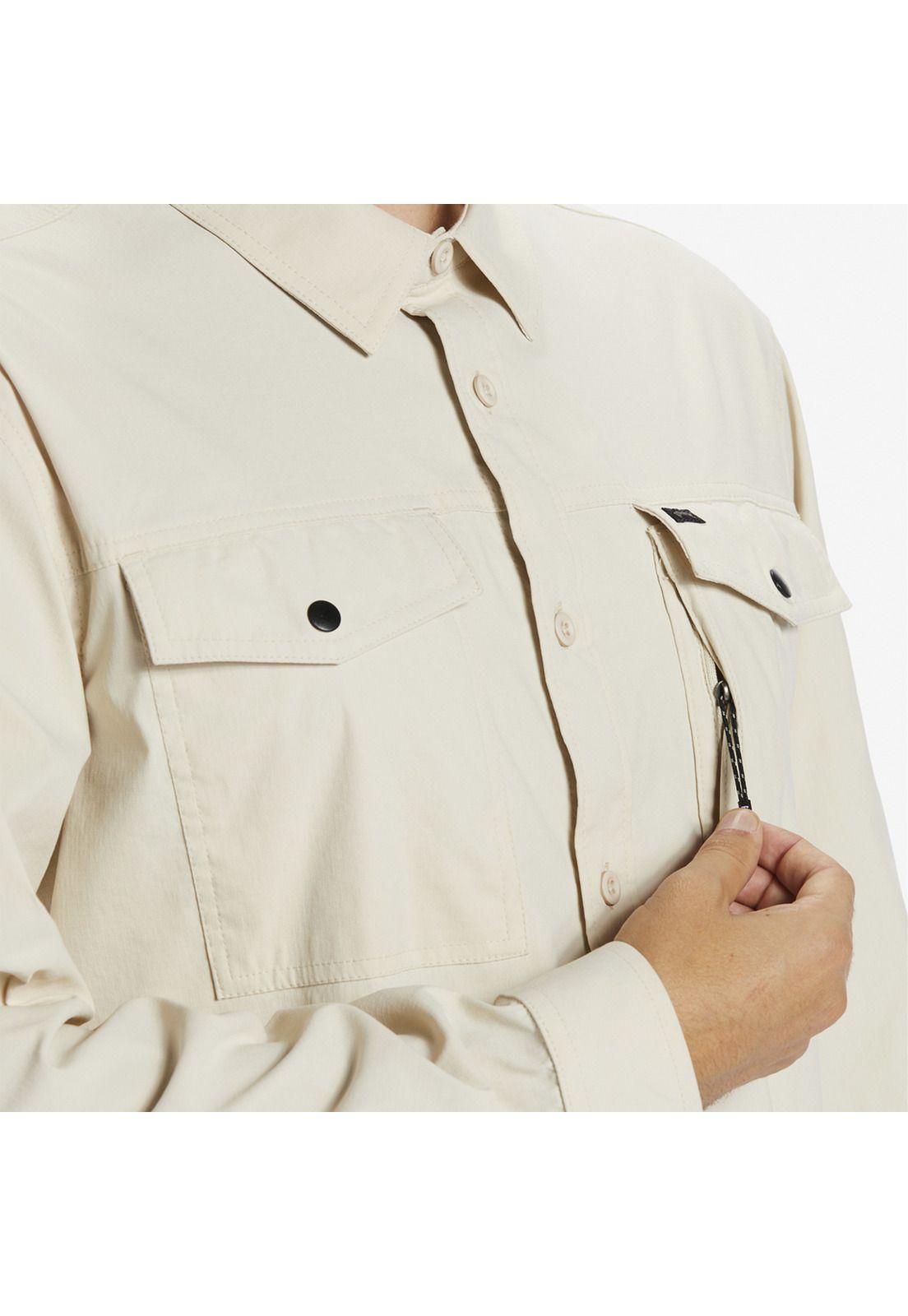 Camisa M/L Hombre Surftrek Tech M W Blanco-5