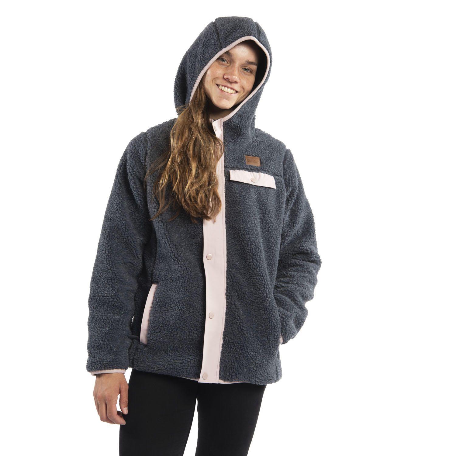 Polar Mujer Havoc Sherpa Fz Gris-1