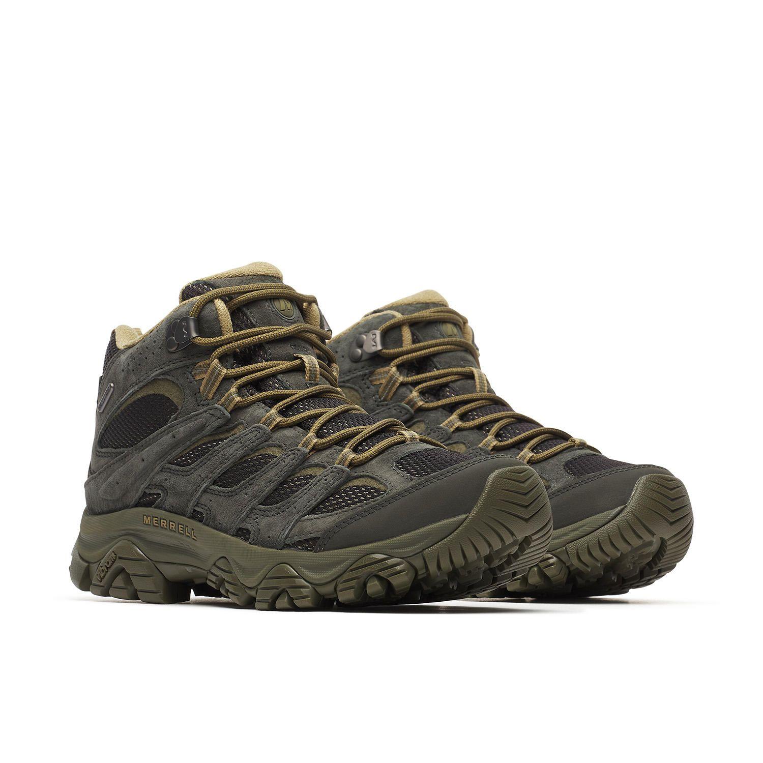 Botin Hombre Moab 3 Mid Waterproof Verde-3