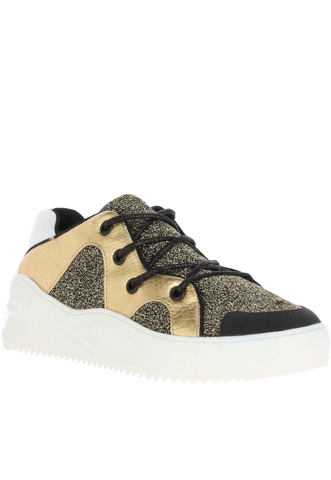 Zapatilla Futur Negro / Dorado-0