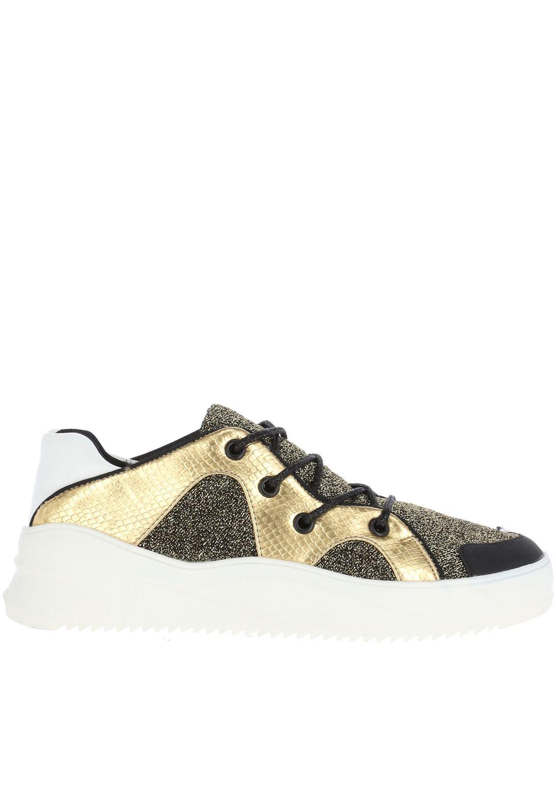 Zapatilla Futur Negro / Dorado-1