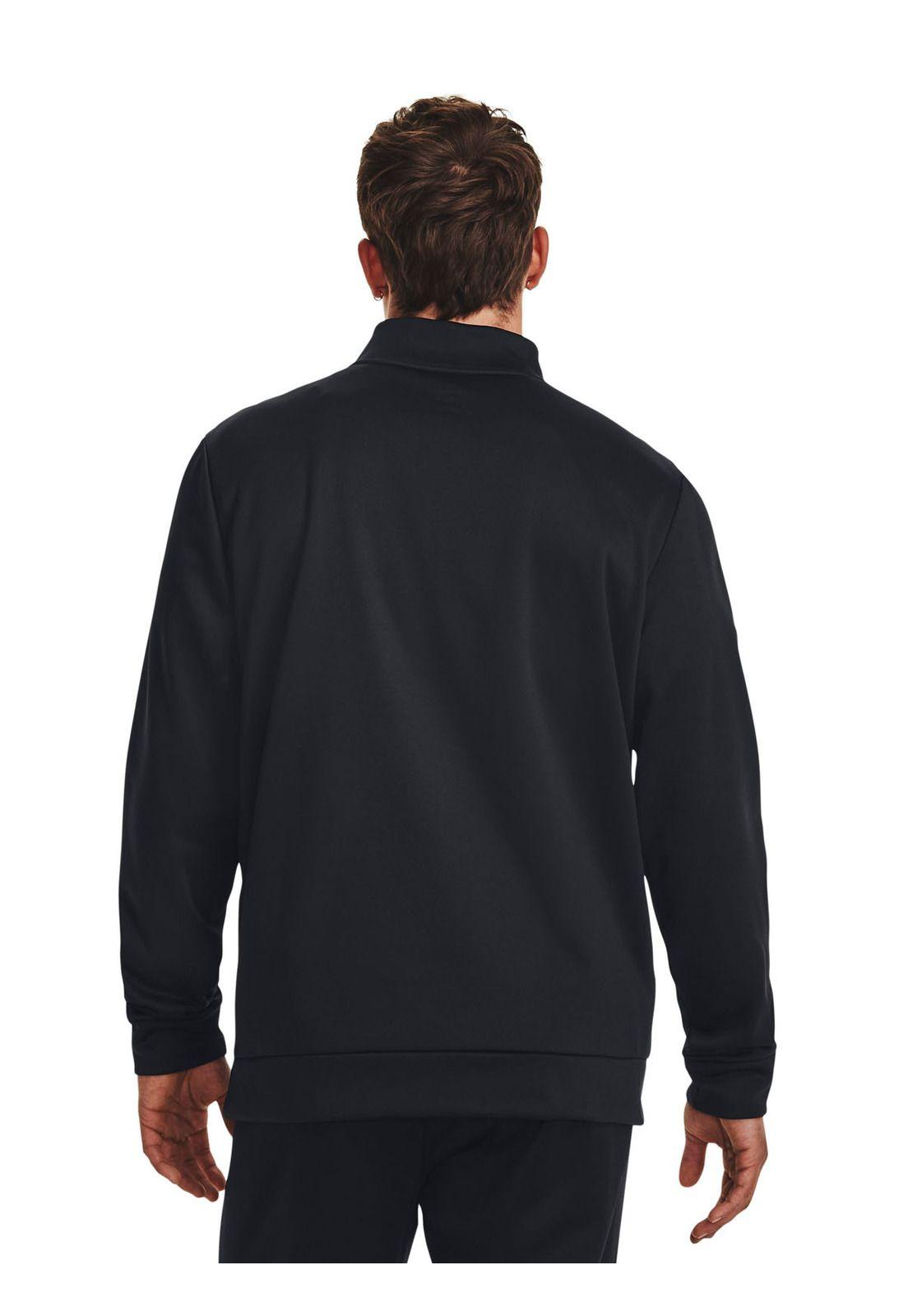 Polerón Armour Fleece 1/4 zip hombre Negro-4