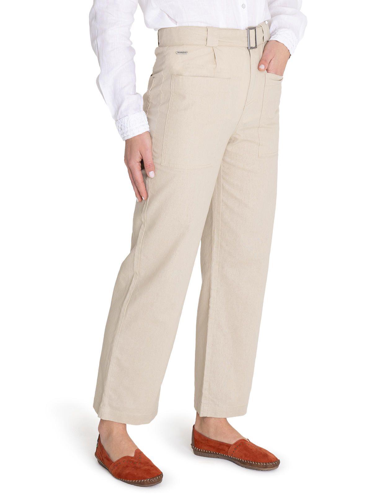 Pantalón Algodón Orgánico Beige Flip Mujer -5