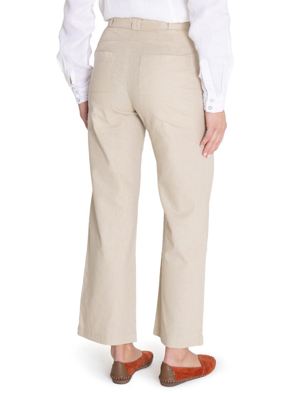 Pantalón Algodón Orgánico Beige Flip Mujer -6
