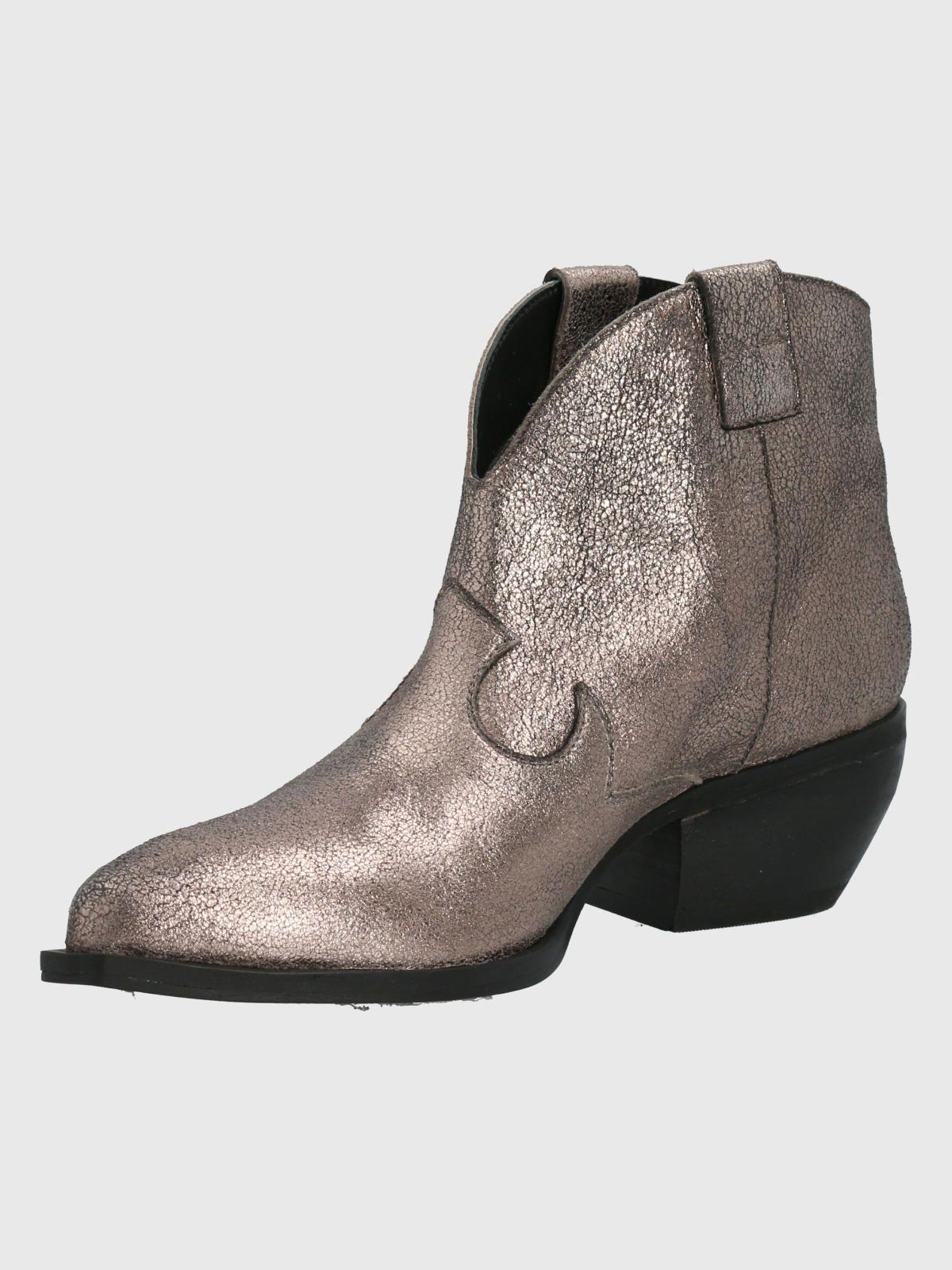 Botín Cuero Gris Mujer Nandrin -3