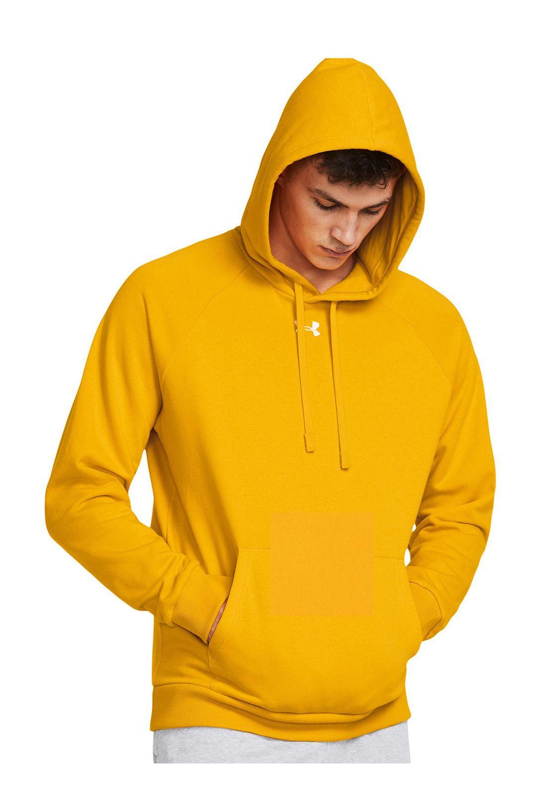 Polerón UA Rival Fleece Hombre Amarillo-3