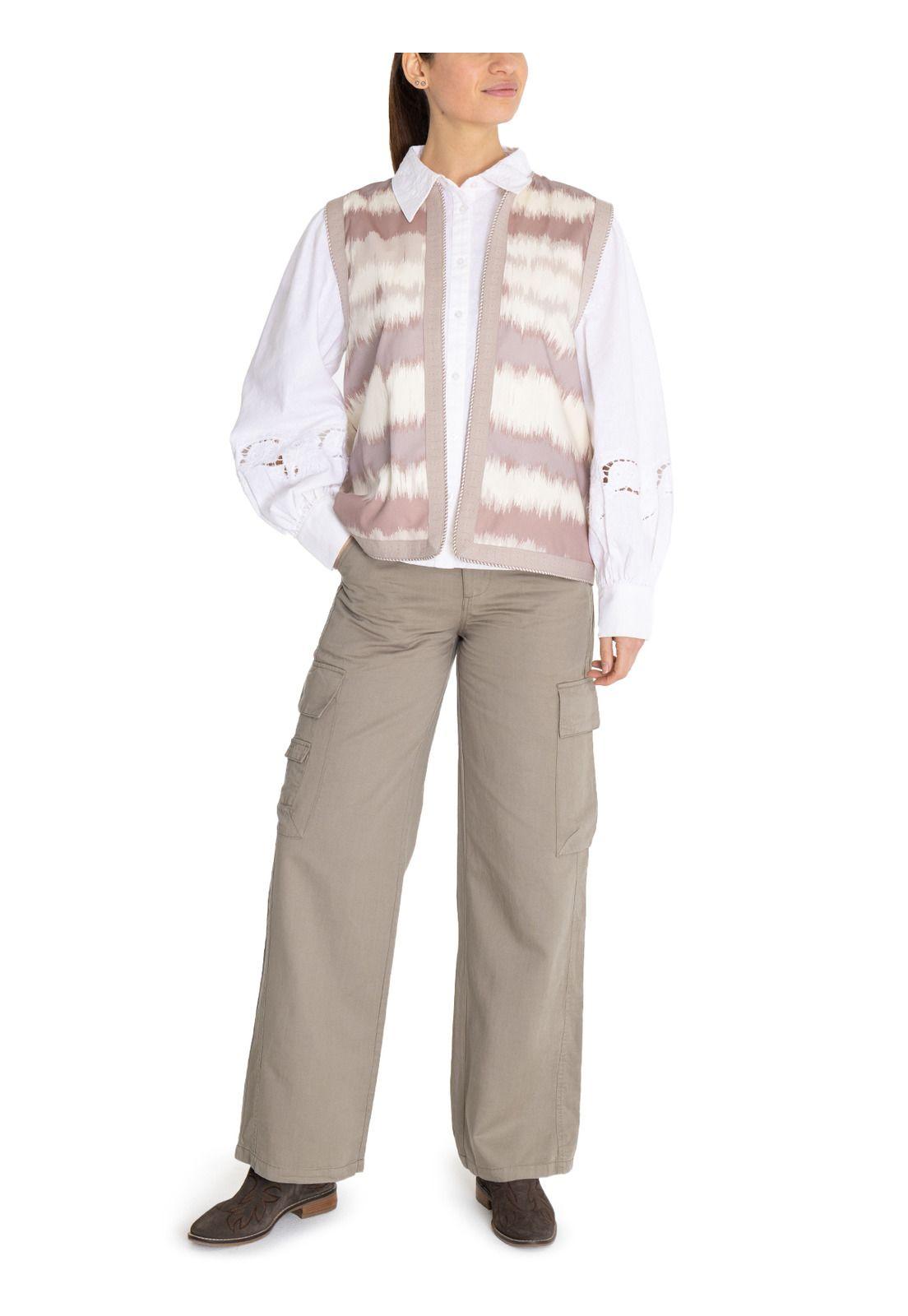 Chaqueta Algodón Orgánico Café Delfi Mujer -9