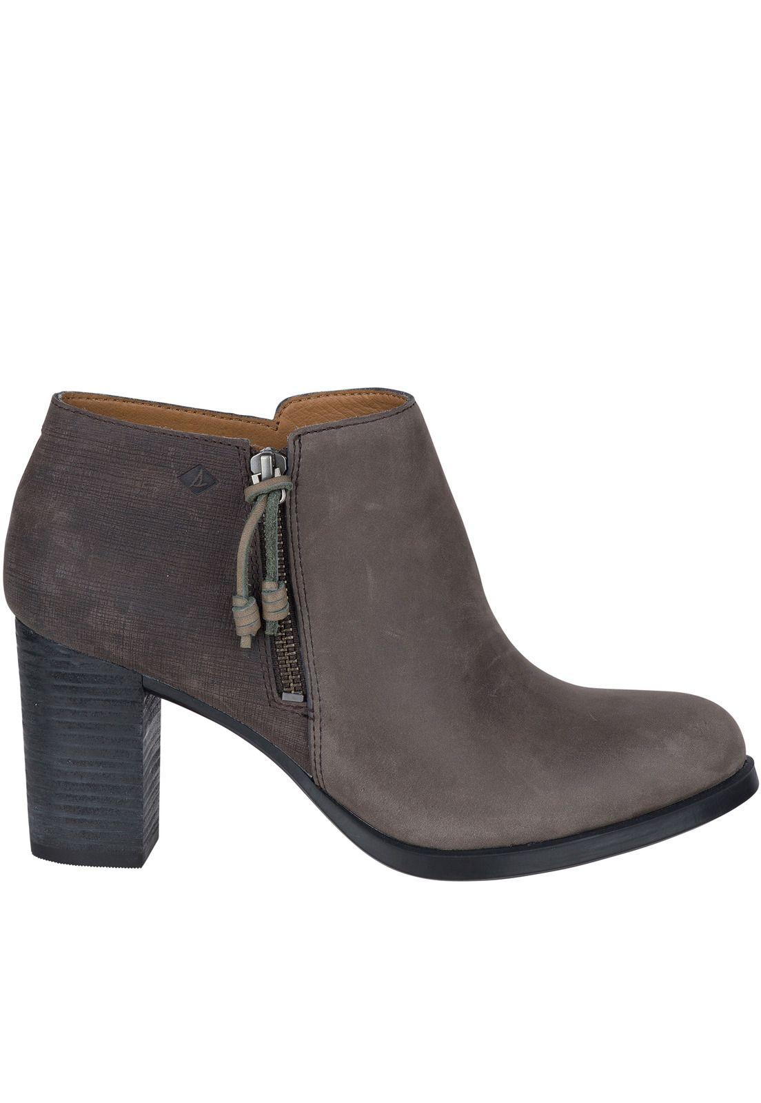 Botín Cuero Dasher Lille Gris Mujer Sperry-1